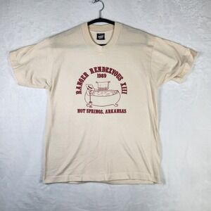 Vtg 1989 Ranger Rendezvous XIII Tee L USA Single Stitch Hot‎ Springs Arkansas